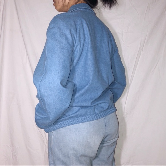 Vintage Carroll Reed Denim Harrington Jacket Sz S- - Picture 4 of 5